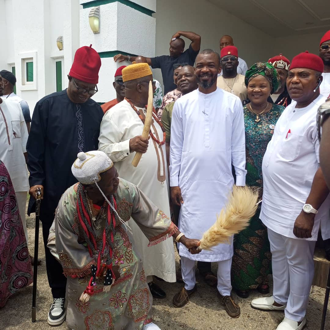 Eze-Elect, Uchechukwu Wisdom, and LGA Chairman at Presentation